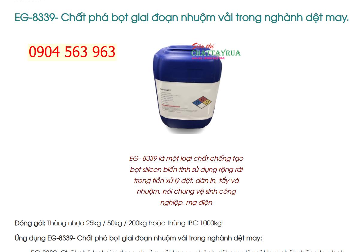 EG-8339- Chất phá bọt giai đoạn nhuộm vải